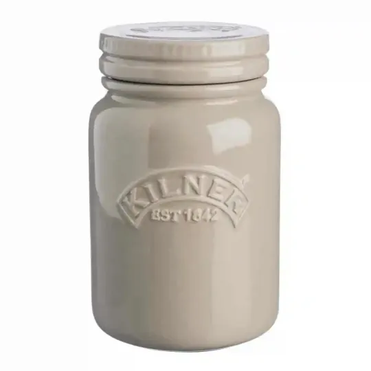 Kilner Ceramic Storage Jar Pebble Grey 600ml