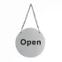 Stainless Steel Door Sign - Open and Closed