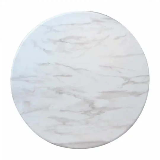 Round Laminate Table Top Marble 600mm