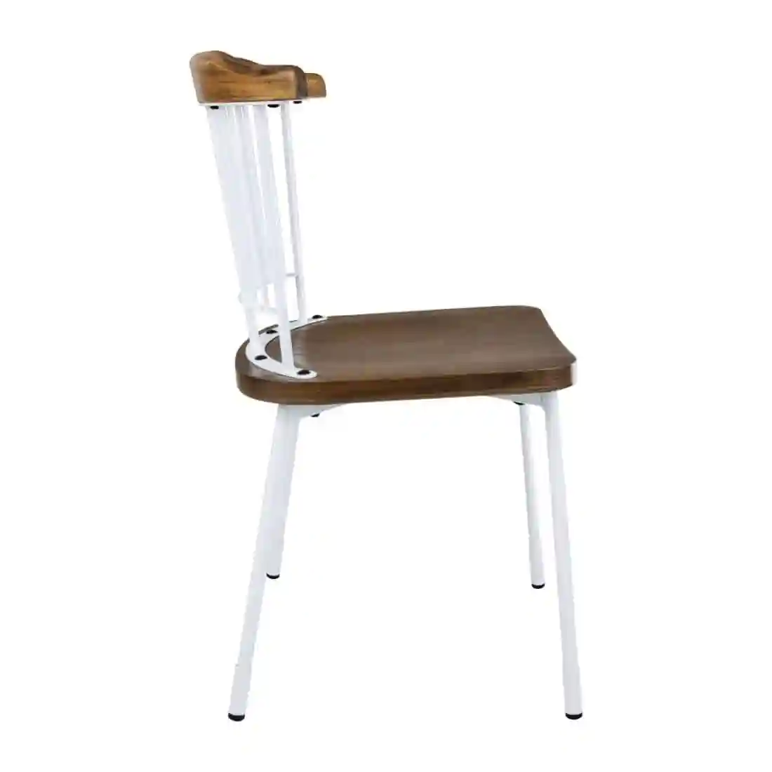 Bolero Scandi Side Chairs White (Pack of 2) - Image 2