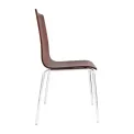 Bolero Square Back Side Chair Dark Chocolate Finish (Pack of 4) - Image 3