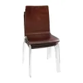 Bolero Square Back Side Chair Dark Chocolate Finish (Pack of 4) - Image 4