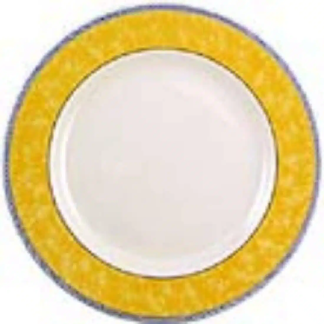 Churchill New Horizons Marble Border Classic Plates Yellow 254mm