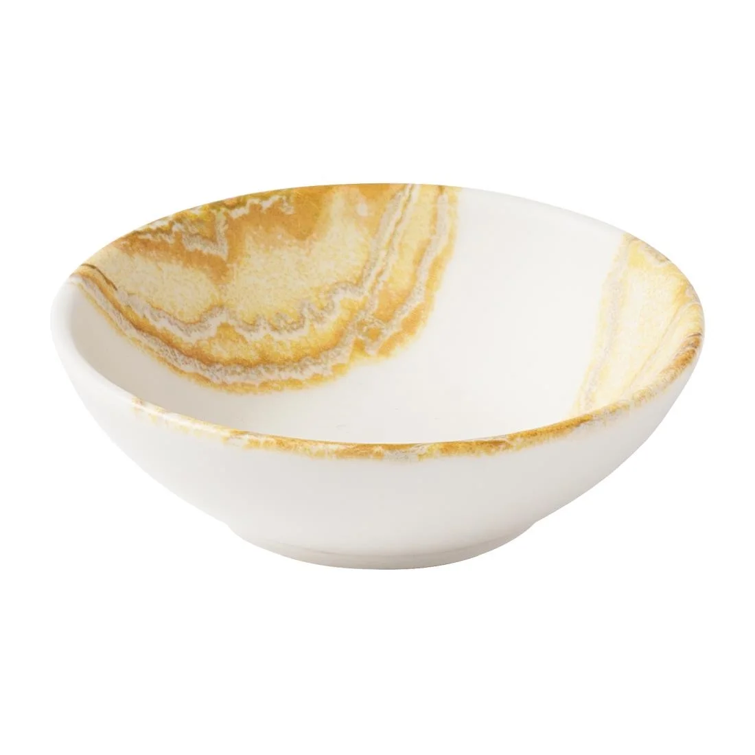Churchill Tide Shallow Bowls Gold 116mm (12 Pack) - Image 1