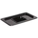Vogue Polycarbonate 1/4 Gastronorm Lid Black - Image 1