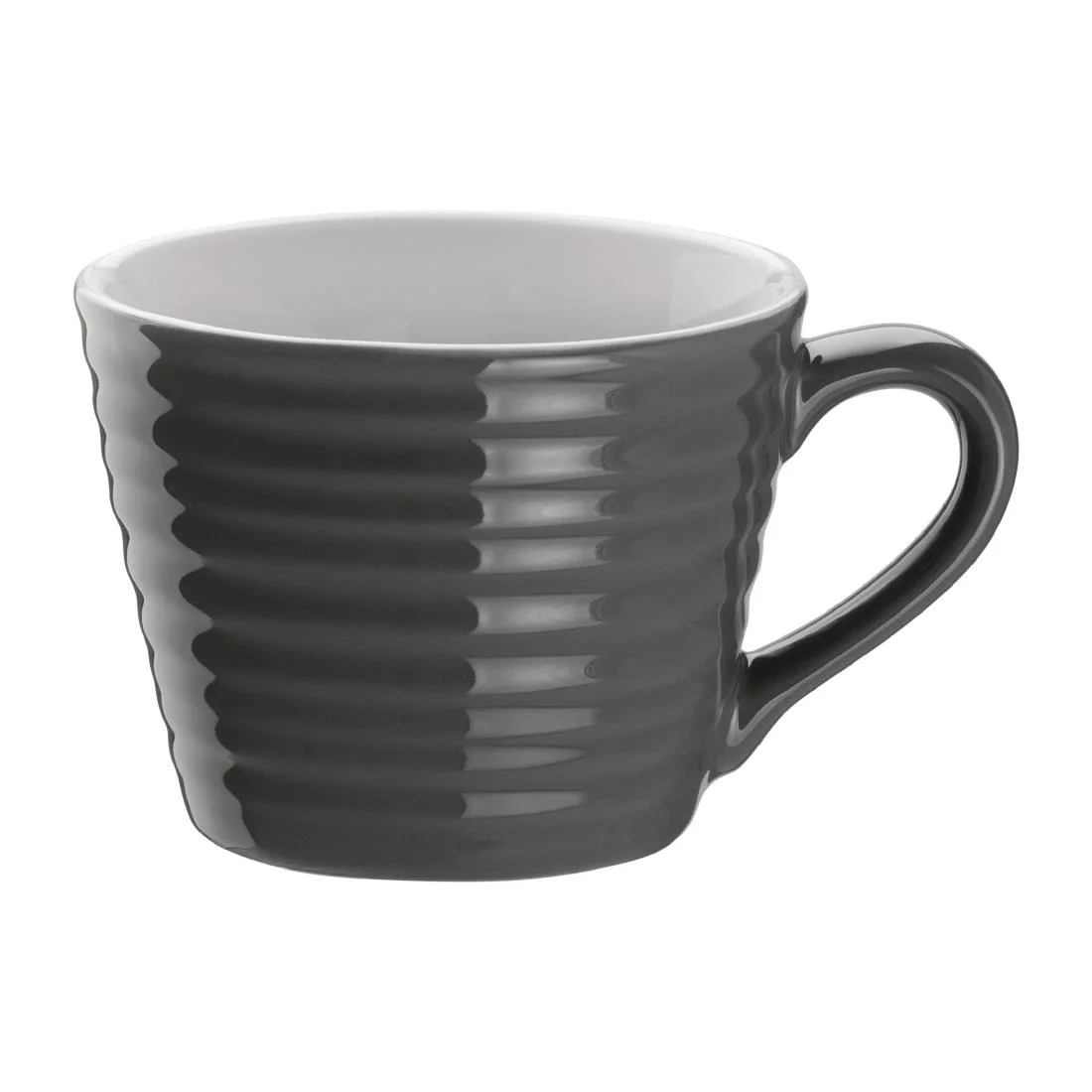Olympia Cafe Aroma Mugs Charcoal 230ml (6 Pack) - Image 1