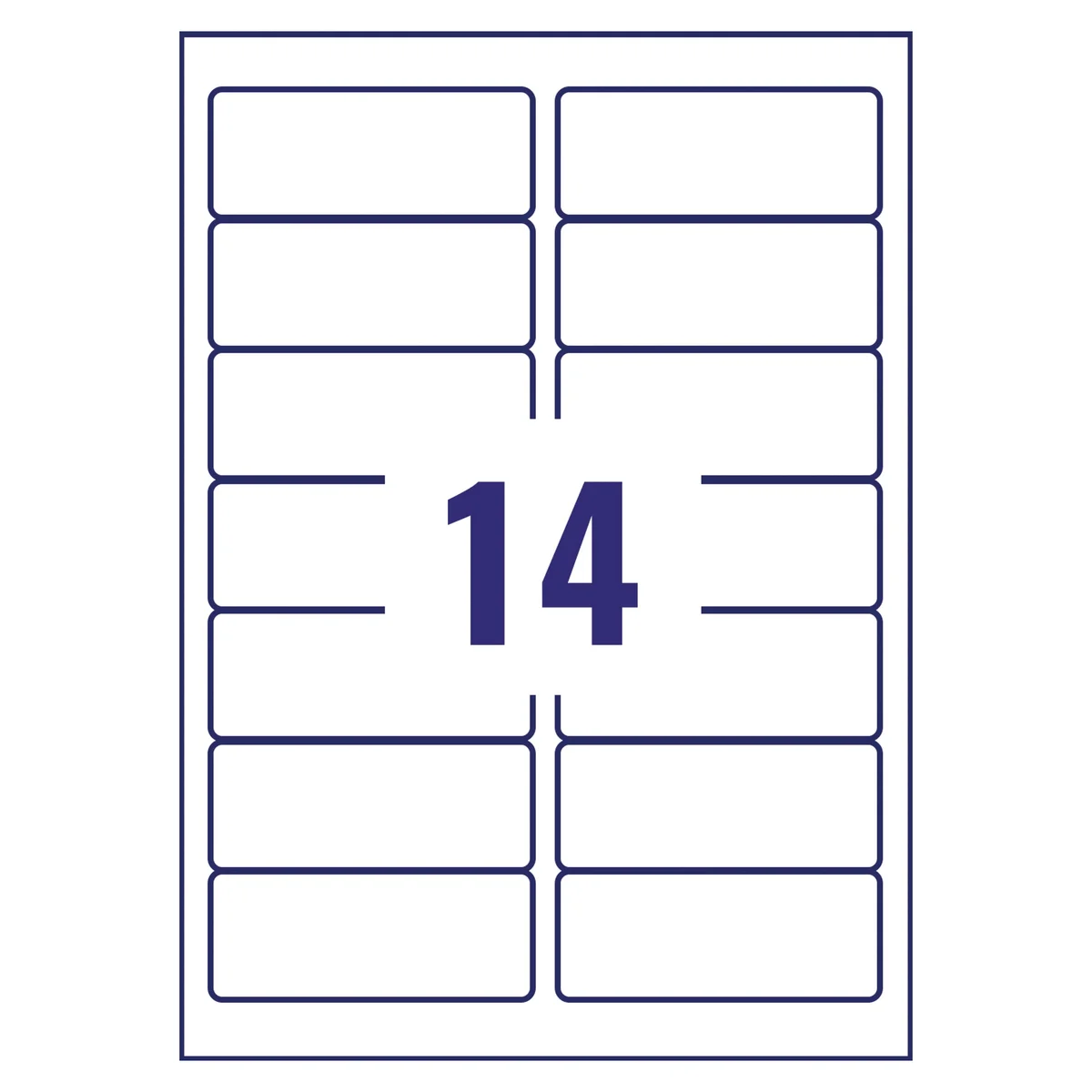 Avery Inkjet Address Labels QuickDRY 99.1x38.1mm 14 Per Sheet White (Pack of 1400) J8163-100 - Image 2