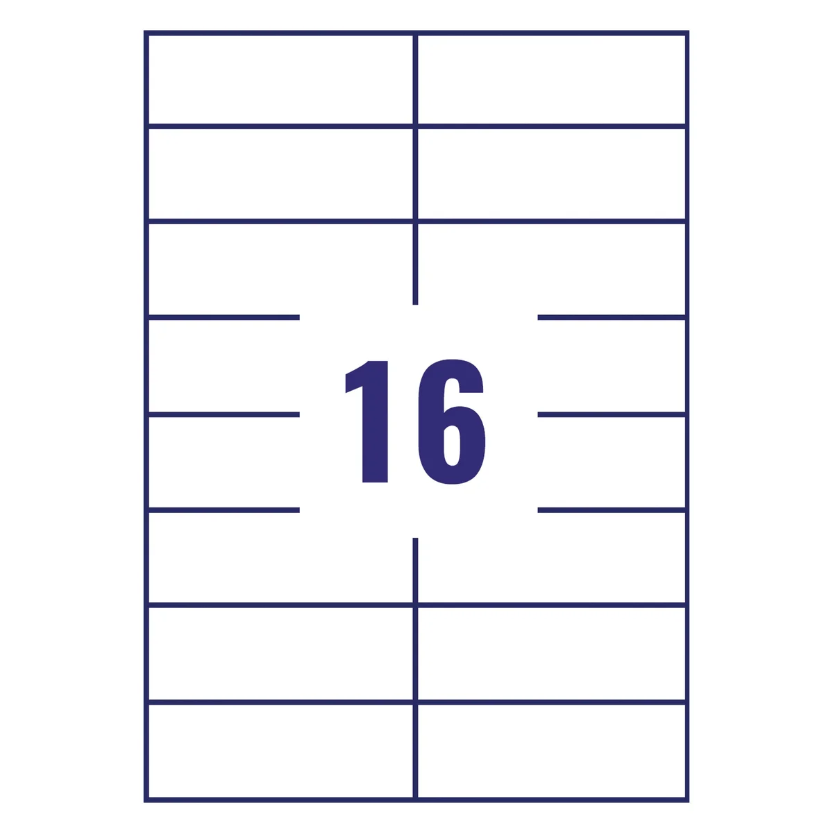 Avery Ultragrip Labels 105x37mm 16 Per Sheet White (Pack of 1600) DPS16-100 - Image 2