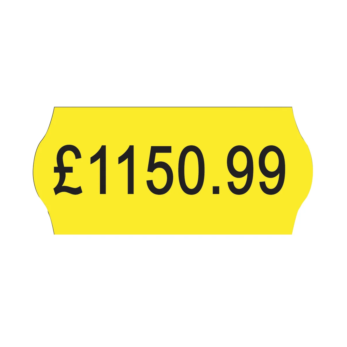 Avery Dennison Single-Line Price Marking Label Yellow 12x26mm (Pack of 15000) YR1226 - Image 2