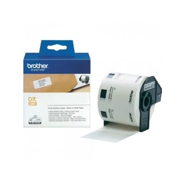 Brother Black on White Paper Small Address Labels (Pack of 800) DK11209 - Image 2