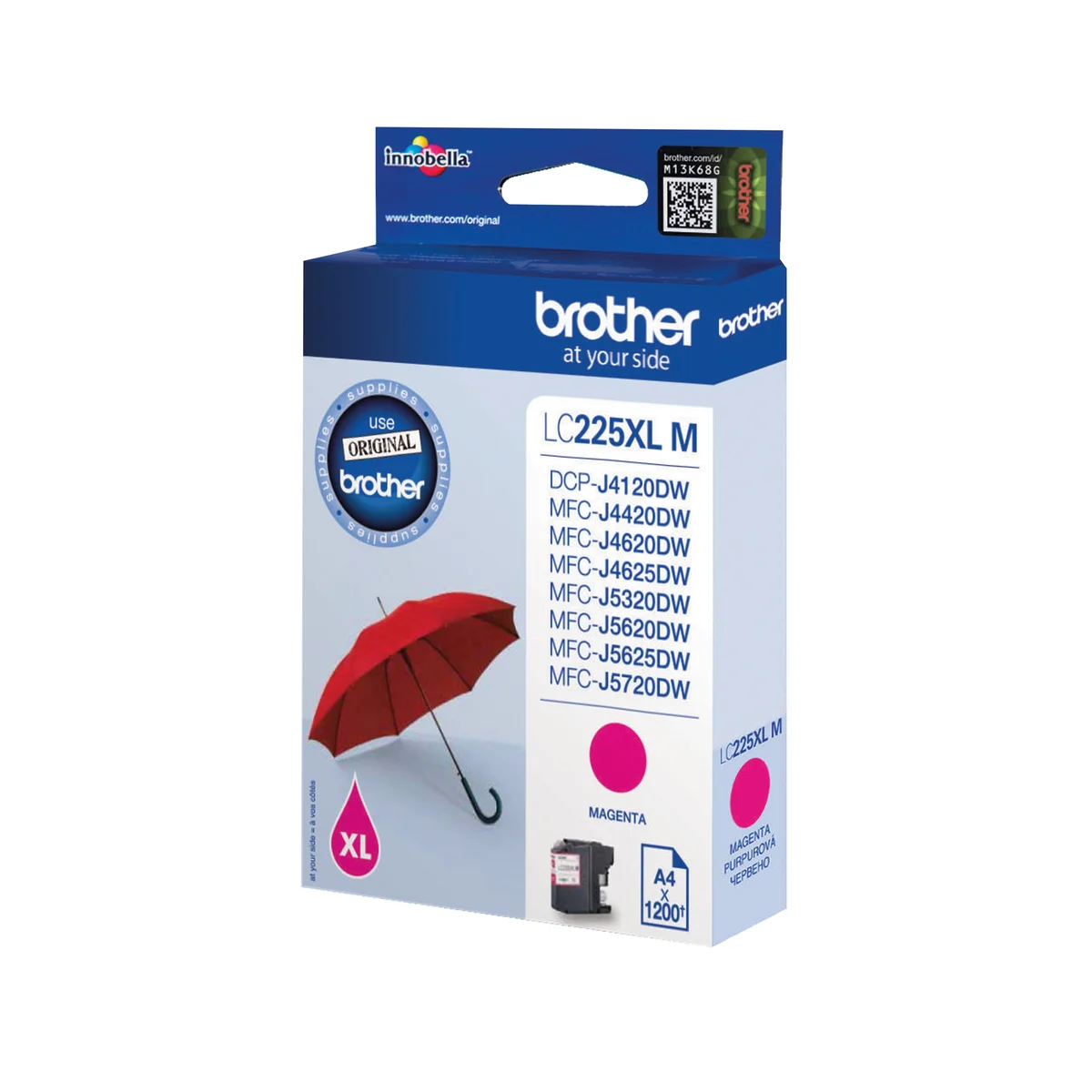Brother LC225XLM Inkjet Cartridge High Yield Magenta LC225XLM - Image 2