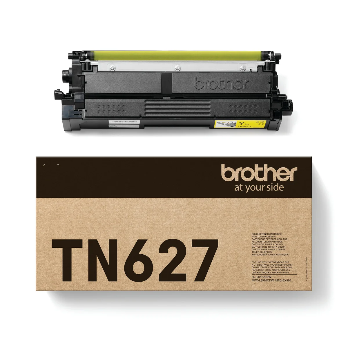 Brother TN627 Toner Cartridge Ultra High Yield Yellow TN627Y - Image 1