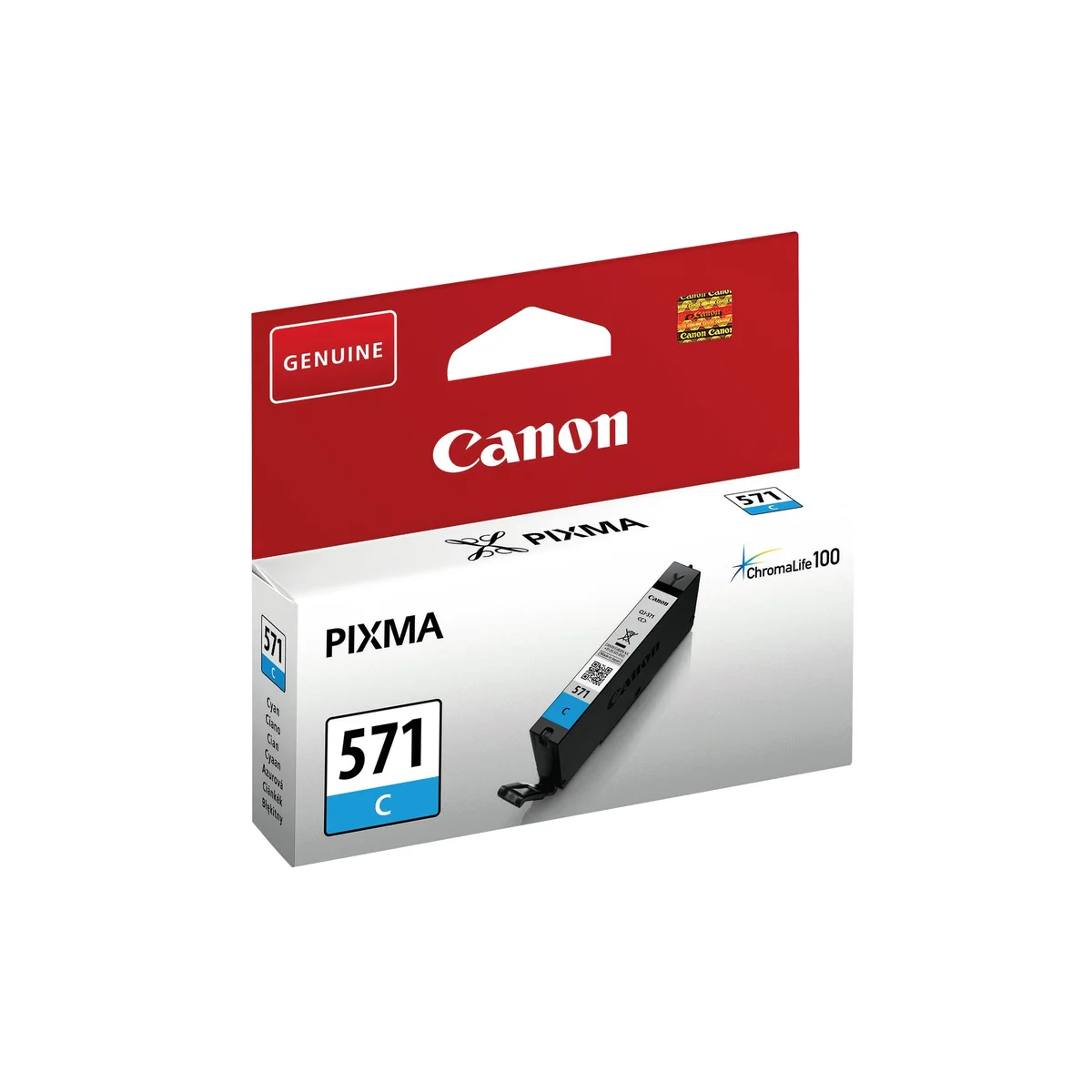 Canon CLI-571C Ink Cartridge Cyan 0386C001 - Image 1
