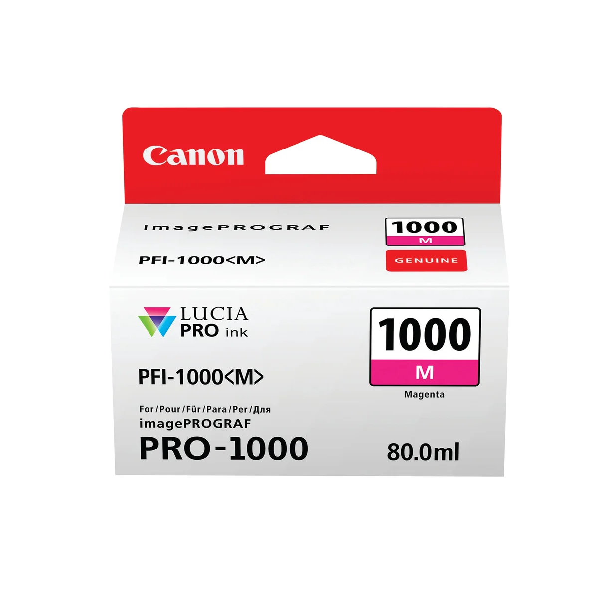 Canon PFI-1000M Ink Cartridge Magenta 0548C001 - Image 1