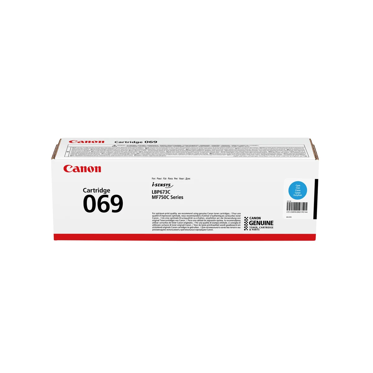 Canon 069C Toner Cartridge Cyan 5093C002 - Image 2