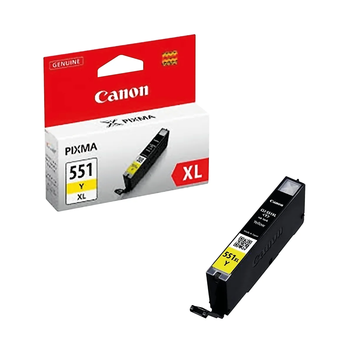 Canon CLI-551XLY Ink Cartridge High Yield Yellow 6446B001 - Image 2