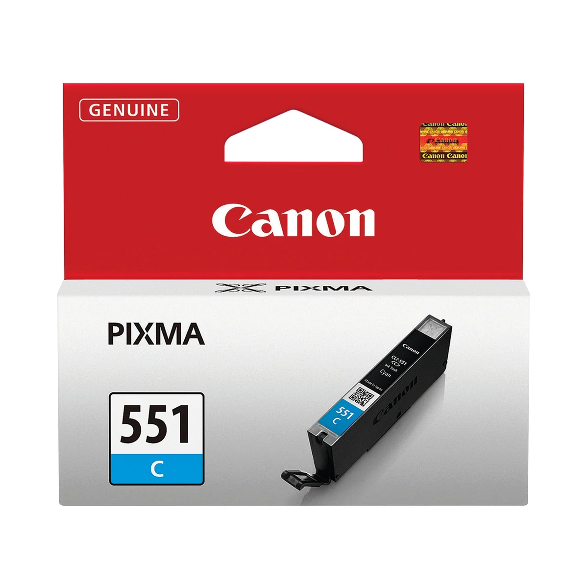 Canon CLI-551C Ink Cartridge Cyan 6509B001 - Image 1