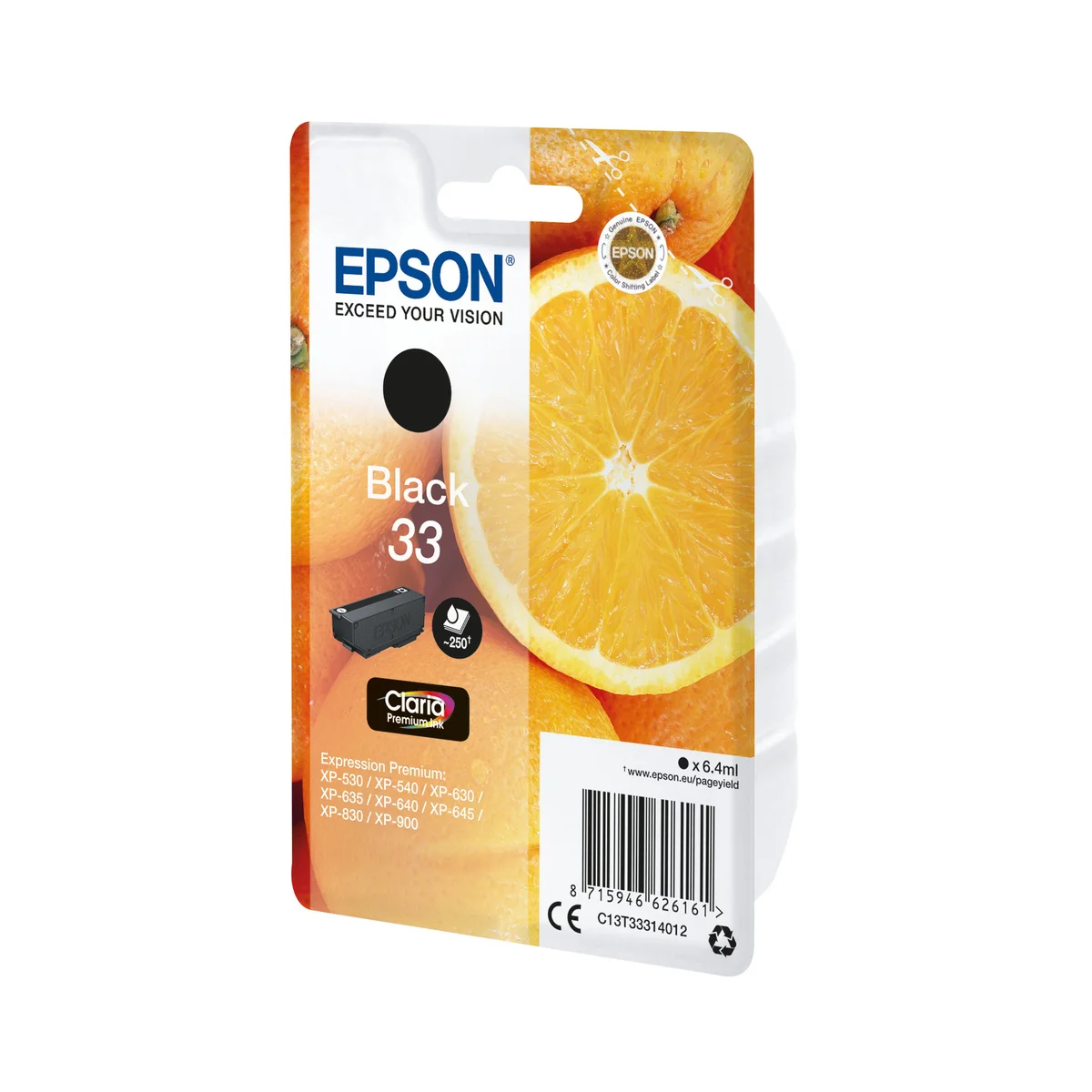 Epson 33 Oranges Ink Cartridge Black C13T33314012 - Image 2