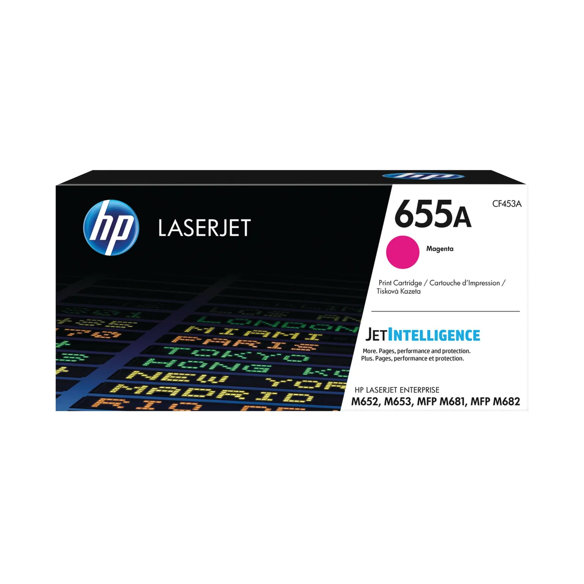HP 655A Original LaserJet Toner Cartridge Magenta CF453A - Image 1