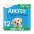 Andrex Complete Clean Mega Toilet Roll 2-Ply 290 Sheets per Roll (Pack of 12) 4982014