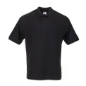 Unisex Polo Shirt Black XL - Image 1