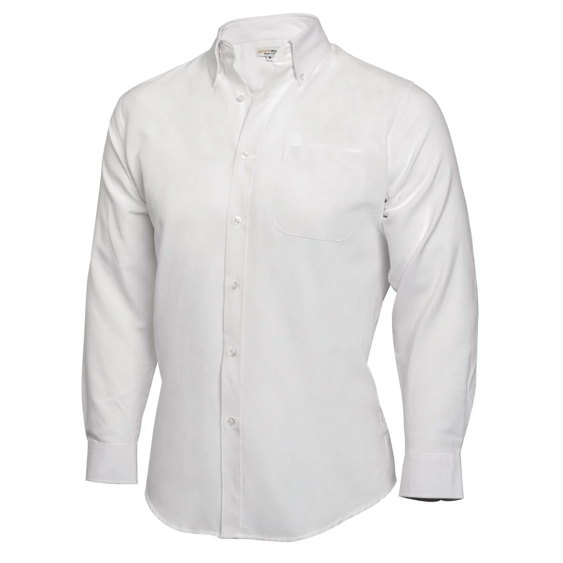 Uniform Works Oxford Button Down Collar Shirt White L - Image 2