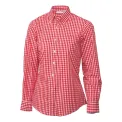 Uniform Works Womens Gingham Shirt Red 2XL - Image 2