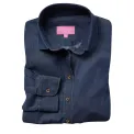 Brook Taverner Womens Banff Long Sleeve Chambray Shirt - Image 1