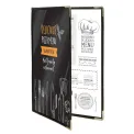Securit Crystal Double Sided Menu Cover A4 Double - Image 1