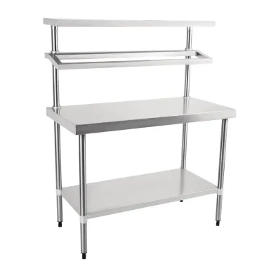 Vogue Stainless Steel Prep Station with Gantry