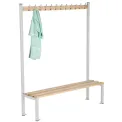 Single Sided Coat Hanger Bench 1500mm - Image 2