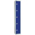 Elite Five Door Camlock Locker Blue - Image 1