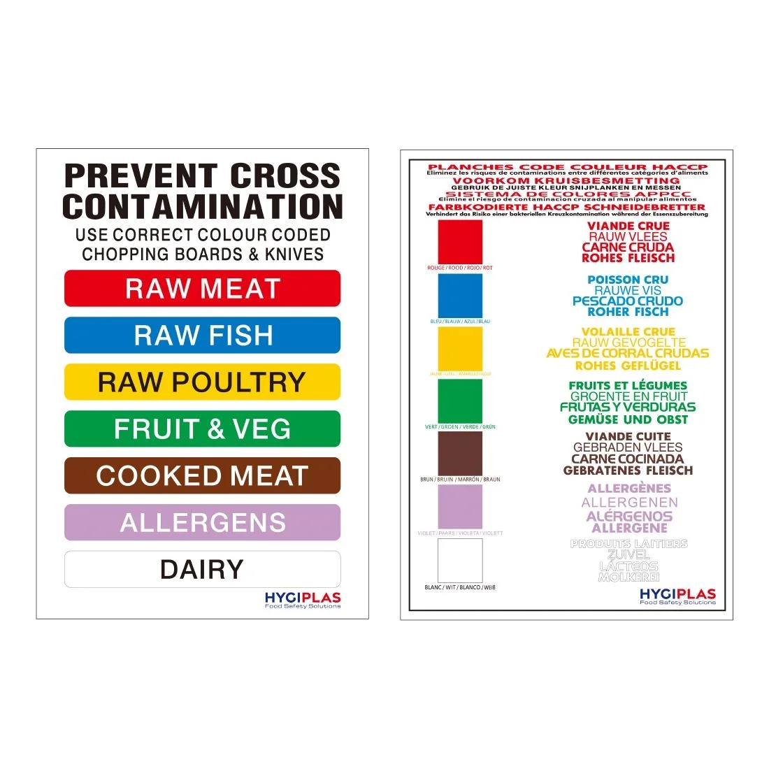 Hygiplas Standard High Density Chopping Board Set - Image 2