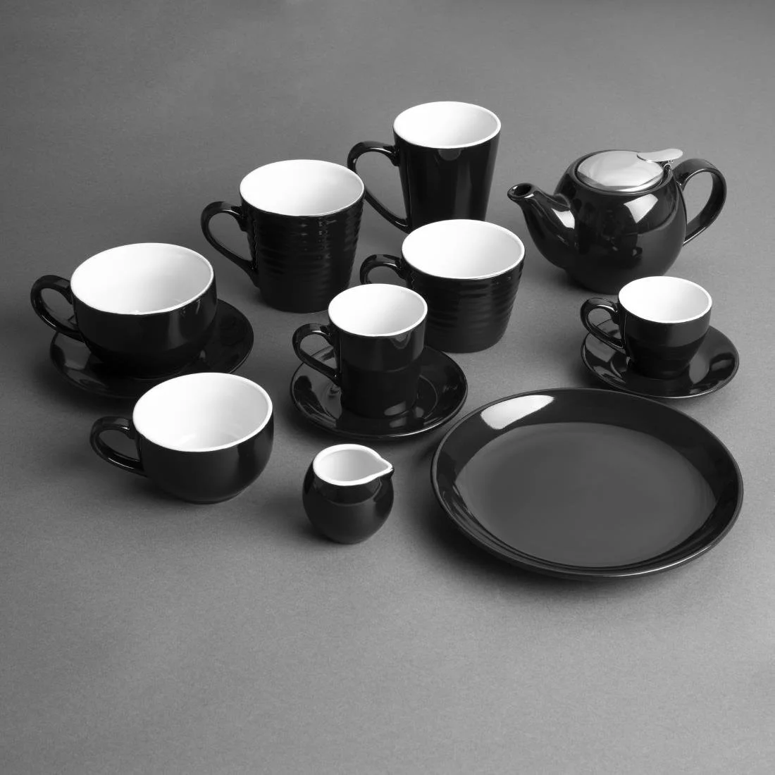 Olympia Cafe Flat White Saucers Black 135mm (12 Pack) - Image 12