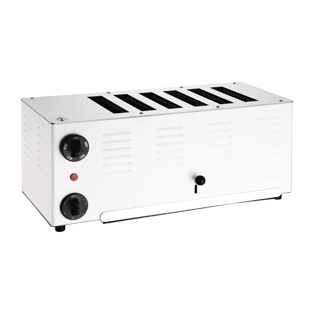Rowlett Regent 6 Slot Toaster White with 2x Additional Elements - Image 1