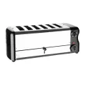 Rowlett Esprit 6 Slot Toaster Jet Black with Duraheat Elements & Sandwich Cage - Image 1