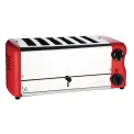 Rowlett Esprit 6 Slot Toaster Traffic Red w/2x Additional Elements & Sandwich Cage - Image 1