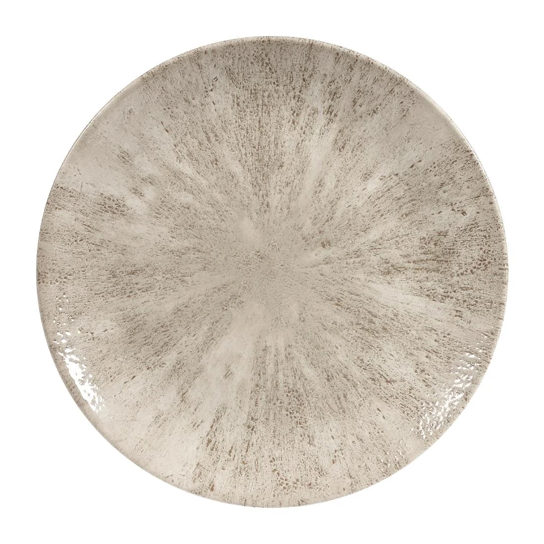 Churchill Studio Prints Stone Coupe Plates Agate Grey 260mm (12 Pack) - Image 1