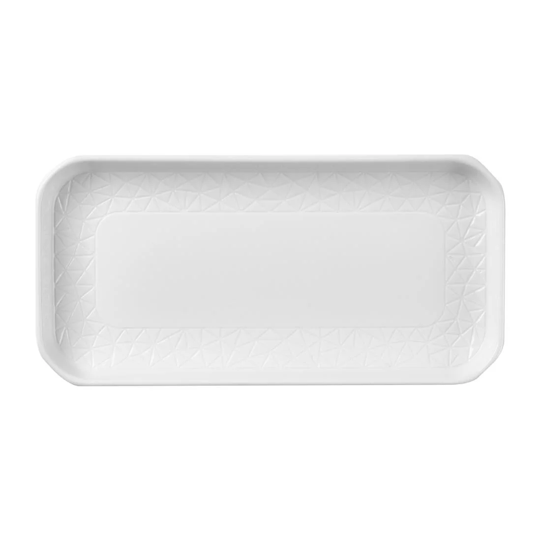 Churchill Alchemy Abstract White Deep Oblong Trays 263mm (6 Pack) - Image 1