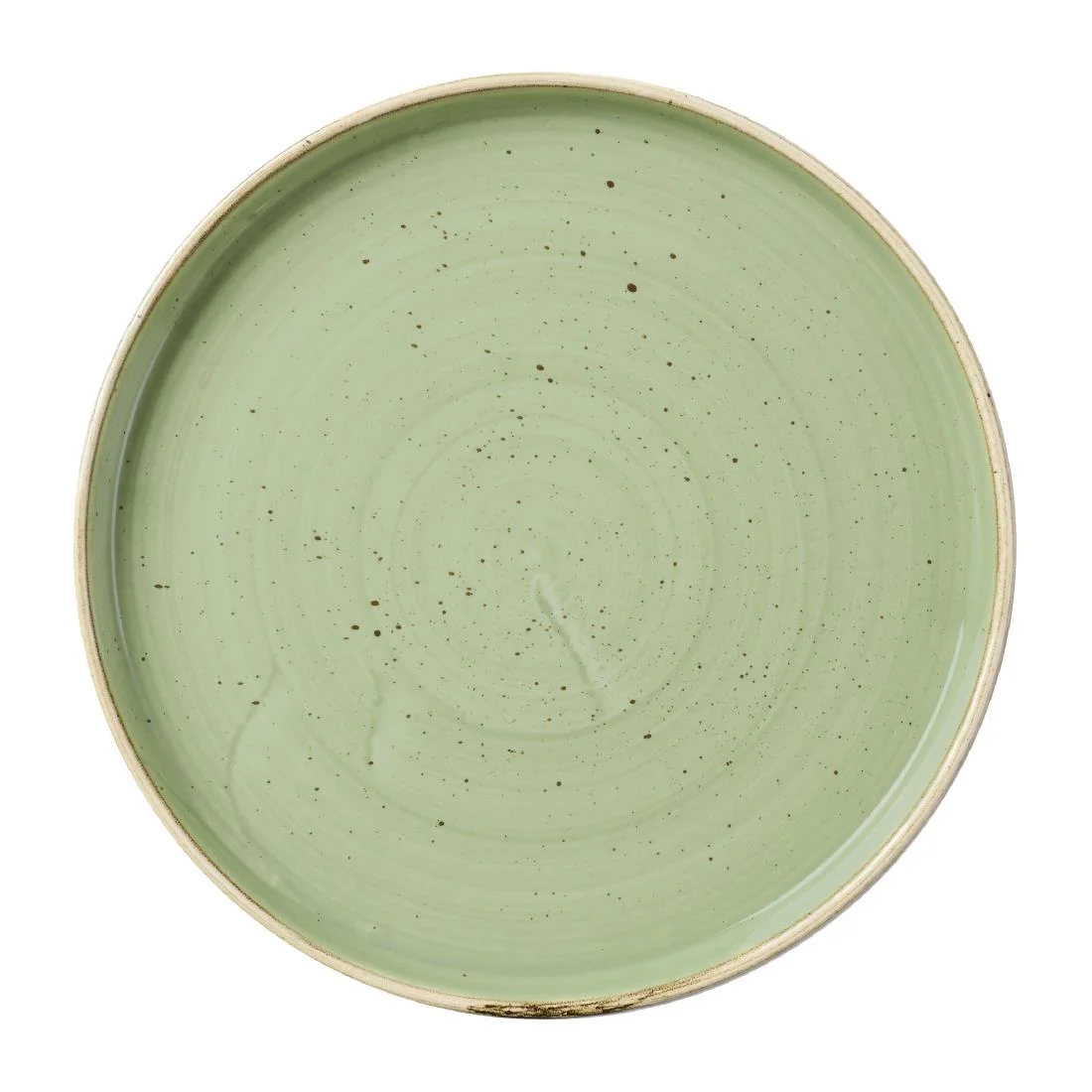 Churchill Stonecast Sage Green Walled Plates 210mm (6 Pack) - Image 1