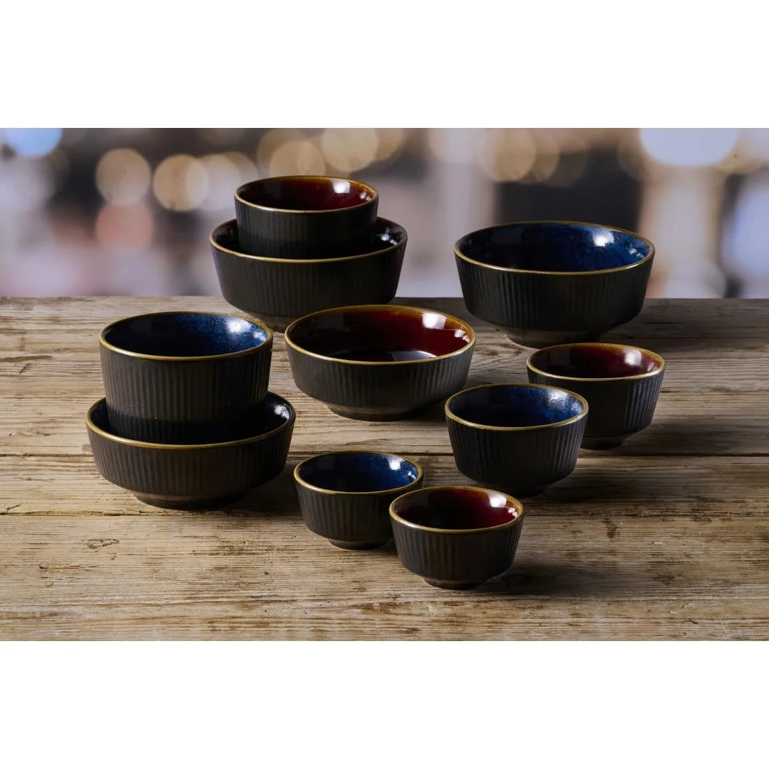 Churchill Nourish Tokyo Blue Kochi Shallow Bowls 50 x 115mm (12 Pack) - Image 1