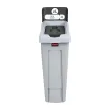 Rubbermaid Slim Jim Food Waste Recycling Station Brown 87Ltr - Image 1