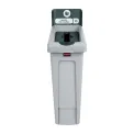 Rubbermaid Slim Jim Mixed Recycling Station Green 87Ltr - Image 1