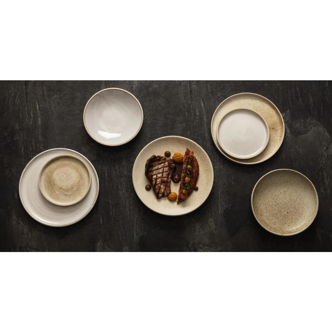 Olympia Canvas Flat Plates Wheat 250mm (6 Pack) - Image 2
