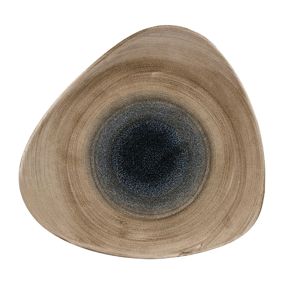 Churchill Stonecast Aqueous Triangular Plates Bayou Taupe 265mm (12 Pack) - Image 1