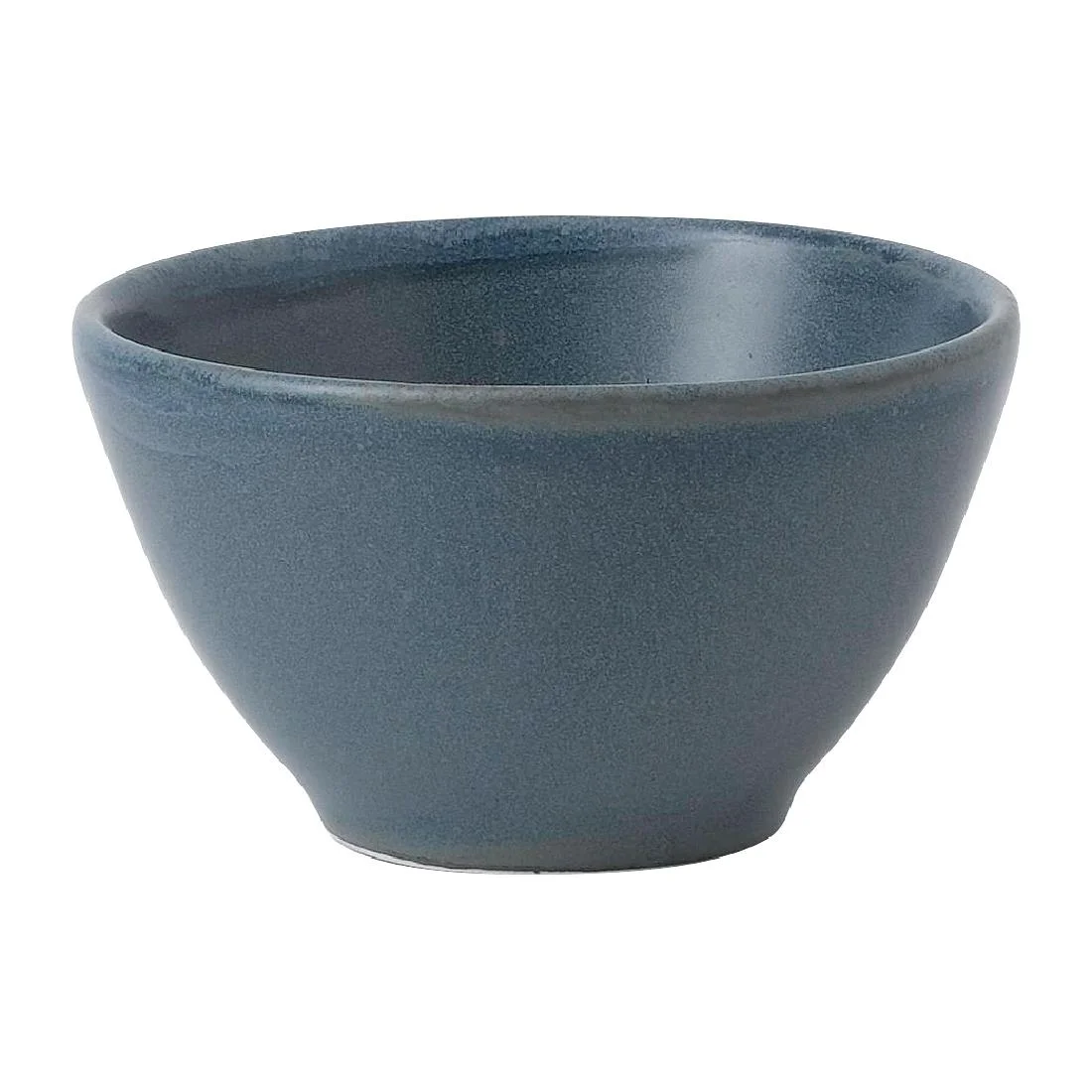 Churchill Super Vitrified Nourish Oslo Blue Contour Dip Pots 110ml (12 Pack) - Image 1