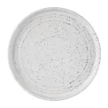 Olympia Cavolo Flat Round Plates White Speckle 180mm (6 Pack) - Image 1