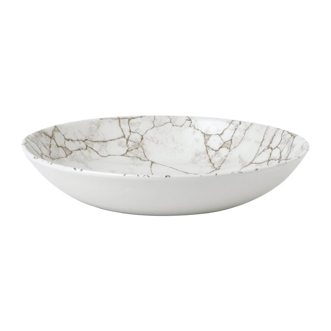 Studio Prints Kintsugi Agate Grey Coupe Bowls 248mm (12 Pack) - Image 1