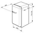 Smeg 50s Retro Mini Bar Fridge White - Image 2