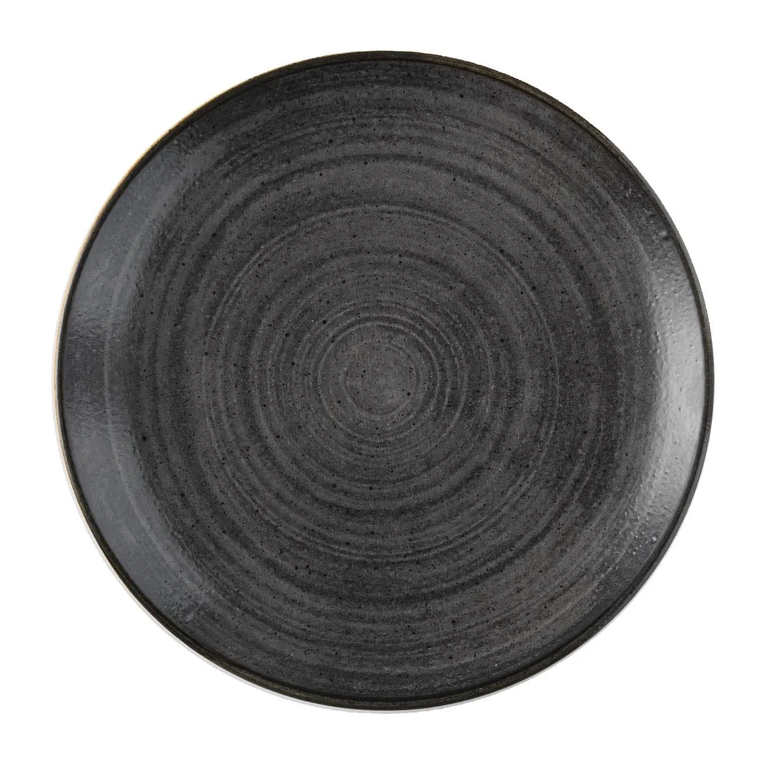Churchill Stonecast Raw Evolve Coupe Plates Black 219mm (12 Pack) - Image 1